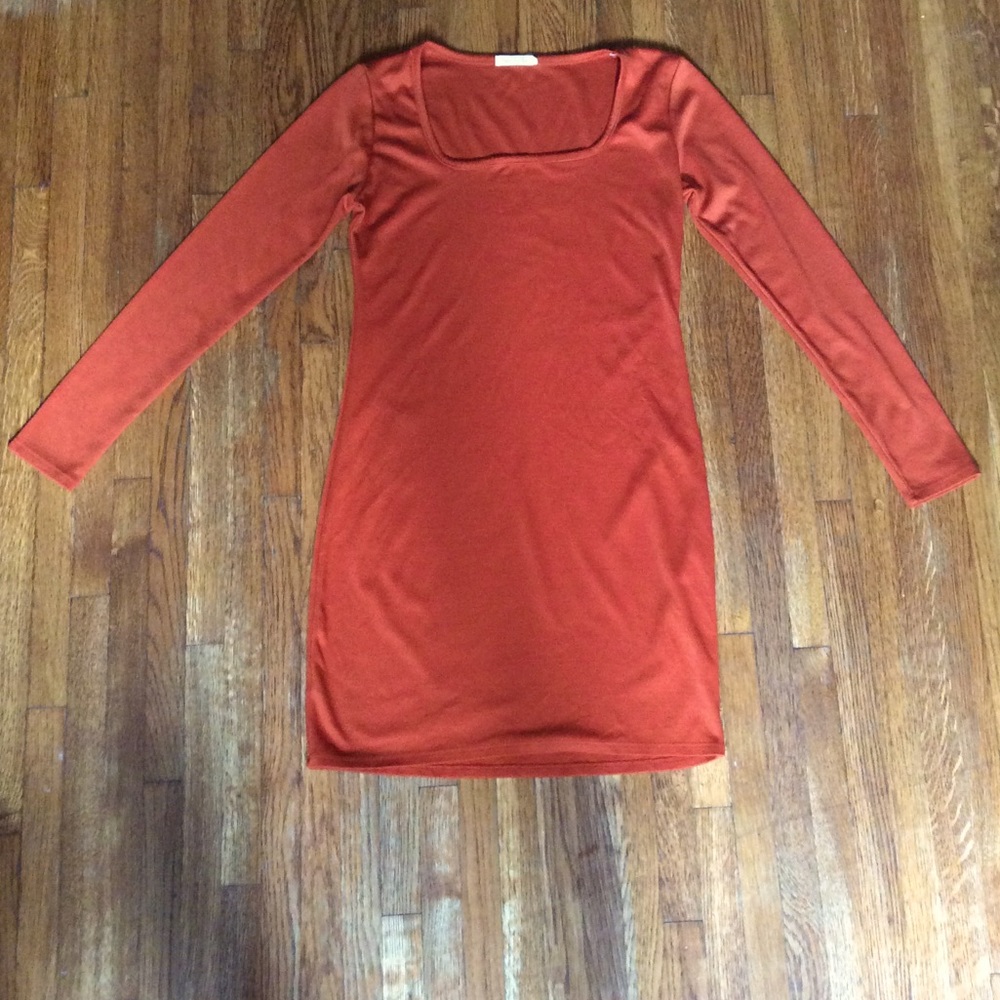 Long Sleeve Auburn Dress, size Medium